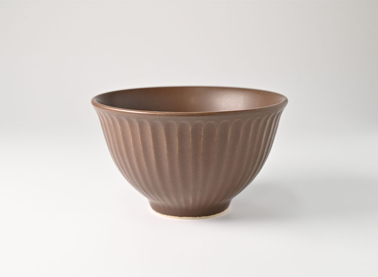 しのぎ_ブラウンマット 飯碗のイメージ