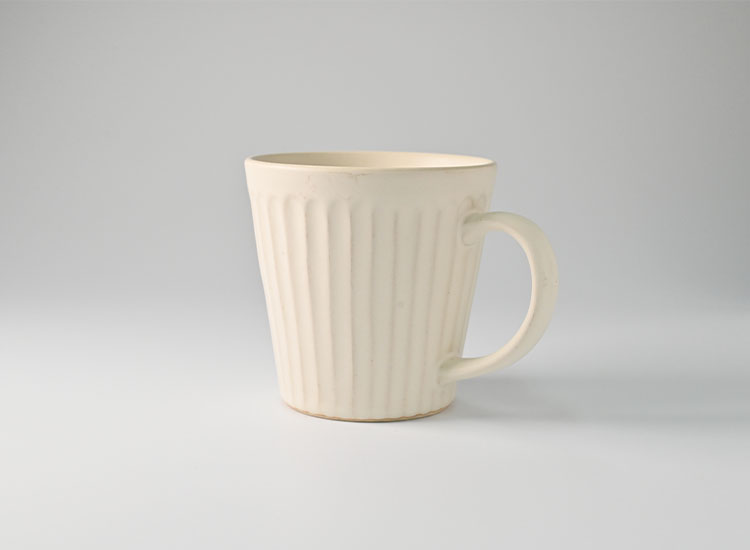 しのぎ_クリームマット マグカップ イメージ