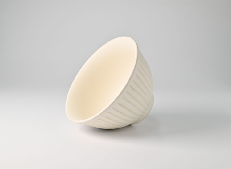 しのぎ_クリームマット 飯碗のイメージ