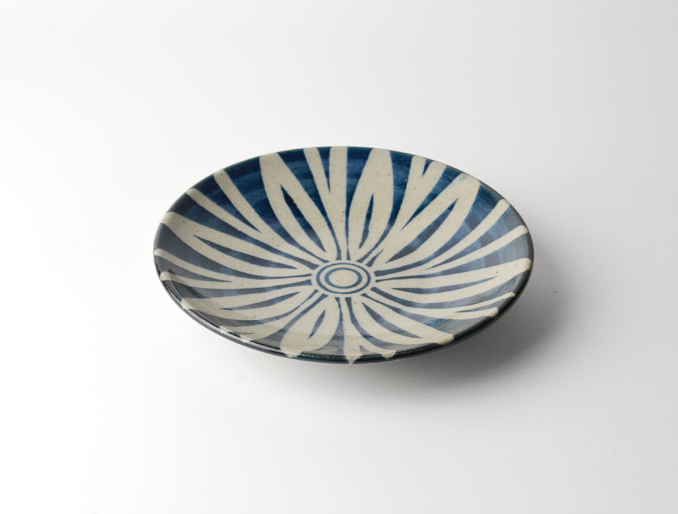 ペルシャ紋_呉須ペルシャ紋 6寸丸皿のイメージ