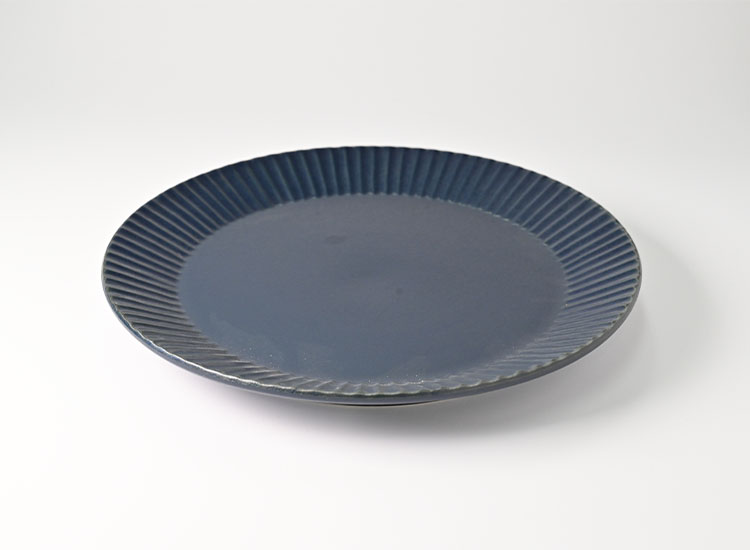 しのぎ_ブルーマット 7寸平皿 イメージ