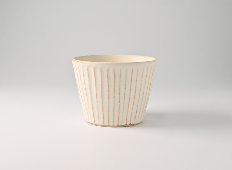 しのぎ_クリームマット そば猪口 イメージ