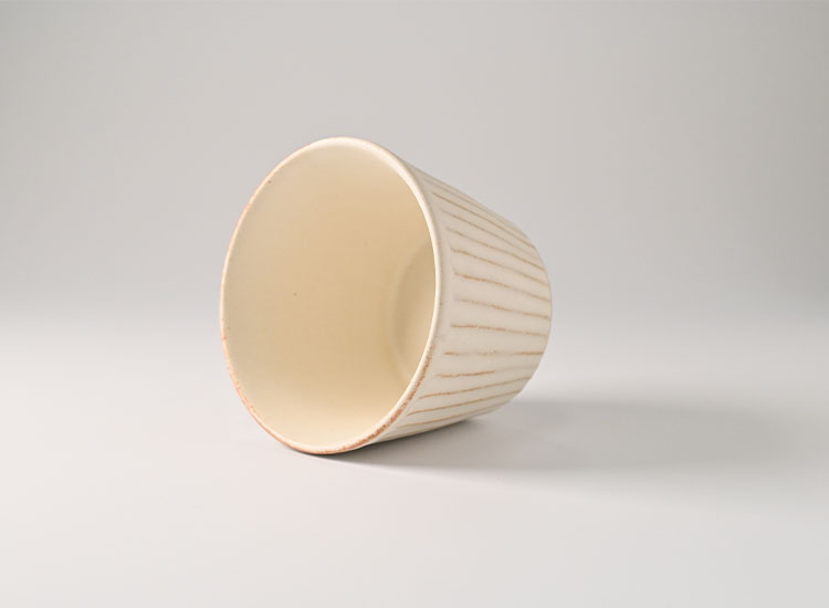 しのぎ_クリームマット そば猪口のイメージ