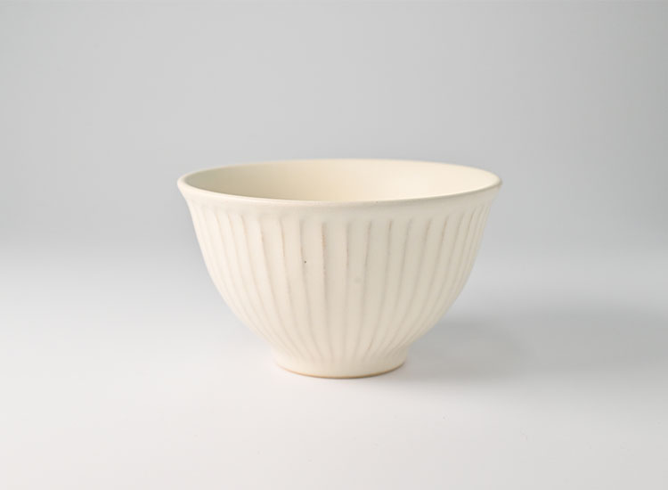 しのぎ_クリームマット 飯碗 イメージ