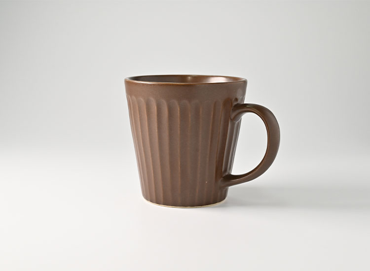 しのぎ_ブラウンマット マグカップ イメージ