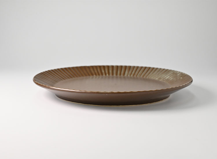 しのぎ_ブラウンマット 7寸平皿のイメージ