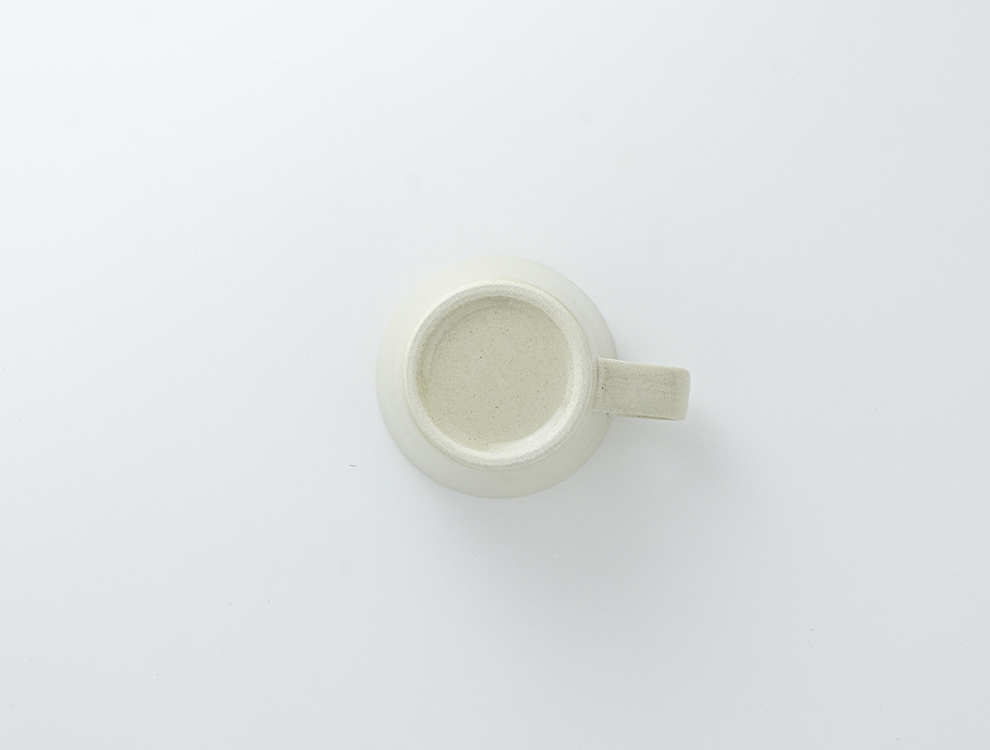 益子伝統釉_並白釉 コーヒーカップのイメージ