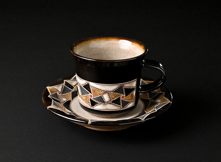 向山文也_風車紋コーヒー碗皿のイメージ