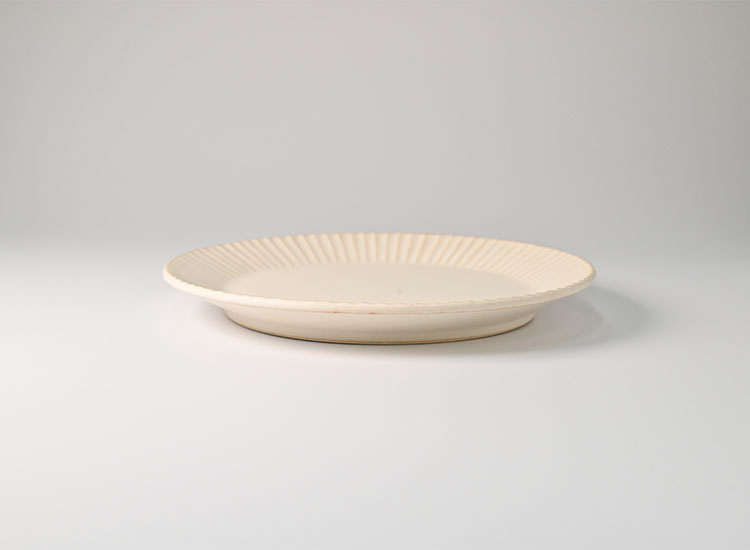 しのぎ_クリームマット 5.5寸平皿のイメージ