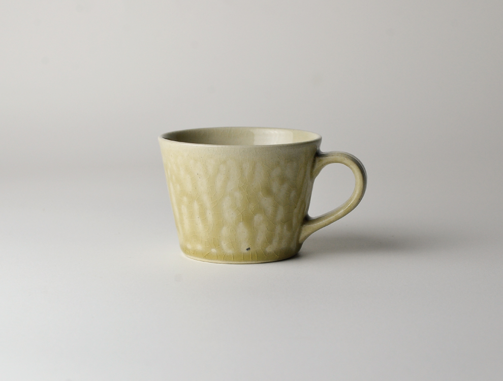 益子伝統釉_灰釉 コーヒーカップ イメージ
