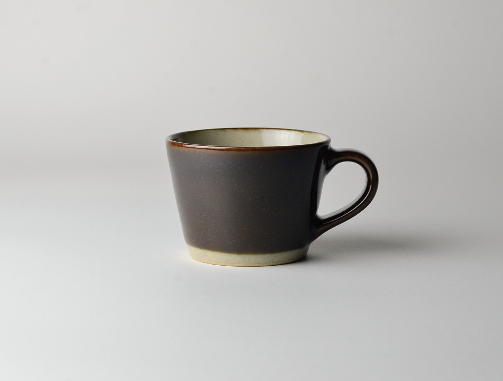 益子伝統釉_皮鯨釉 コーヒーカップ イメージ