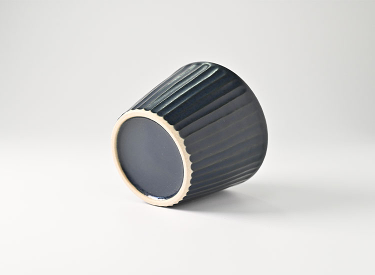 しのぎ_ブルーマット そば猪口のイメージ