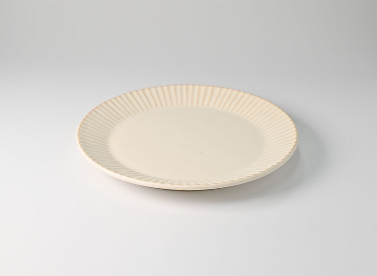 しのぎ_クリームマット 5.5寸平皿 イメージ