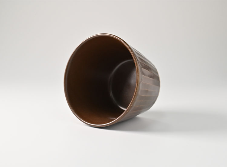 しのぎ_ブラウンマット そば猪口のイメージ