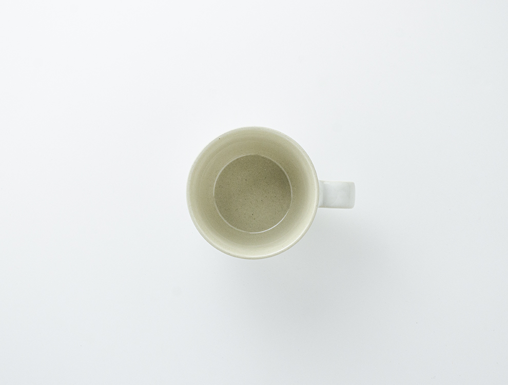 益子伝統釉_糠白釉 コーヒーカップのイメージ